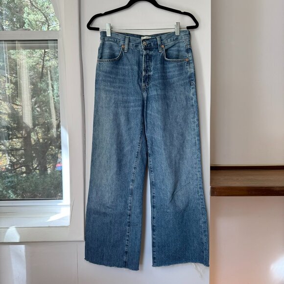 Citizens of Humanity Annina Trouser Wide Leg Jeans Pinnacle Medium Wash Blue 25 - Picture 4 of 13